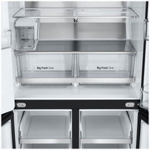 LG 506L French Door Fridge with Slim Non-Plumbed In-Door Ice and Water Dispenser Matte Black GF-LN500MBL hero image