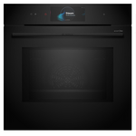 Bosch Series 8 Multifunction Oven with Microwave and Steam Black HNG978QB1A hero image