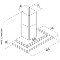Schweigen PKDS3131ST 90cm Classic Series Canopy Rangehood with External Motor hero image