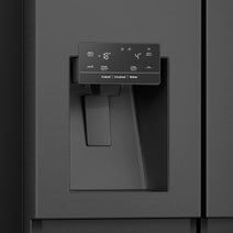 Hisense 632L PureFlat Side by Side Refrigerator With Non-Plumbed Water and Ice Dispenser Black Steel HRSBS633BW hero image