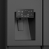 Hisense 632L PureFlat Side by Side Refrigerator With Non-Plumbed Water and Ice Dispenser Black Steel HRSBS633BW image NaN