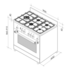 Artusi AFG911B 90cm Freestanding Dual Fuel Oven/Stove image NaN