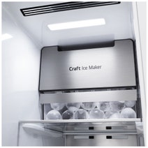 LG 635L Side by Side InstaView Fridge with Ice & Water Dispenser Matte Black GS-V600MBLC hero image