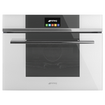 Smeg 45cm Linea Aesthetic Compact Combi-Steam Oven SFA4104VCB hero image