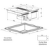 Linarie 60cm Bruz Double Flex Zone Induction Cooktop with Integrated Ventilation System RF6012FLEX image NaN