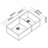 Abey Piazza 1 and 3/4 Square Bowl Sink Eureka Gold CR500DG image NaN