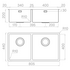 Artinox Radius 2V90 1 and 3/4 Bowl Sink ARTRAD2V90 image NaN