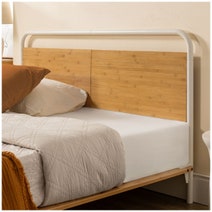 Zinus Arden Bamboo Queen Bed Frame with Pipe Headboard AU-FPWNH9ZC-08Q hero image