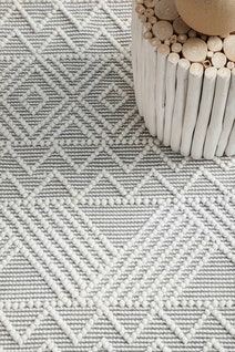 Rug Culture Maison Medium Off White & Grey Rug 225X155CM - MSN-KATE-225X155 hero image