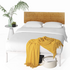 Zinus Figari Queen Metal and Bamboo Bed Frame With Adjustable Headboard White AU-FBOBH2-39Q image NaN