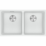 Franke Maris 350mm Double Bowl Topmount Sink with Extension Drainer Polar White MRG620-3535PWFPC hero image