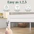 Zinus Kai Single Metal and Bamboo Bed Frame White AU-FBOBH3ZC-35S image NaN