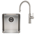 Titan Essentials 350mm Single Bowl Sink & Pull Out Gooseneck Kitchen Mixer Tap Package - Stainless Steel TSSSPK402 image NaN