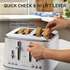 Sunbeam French Riviera 4 Slice Toaster White TAM8104WH image NaN