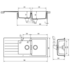 Abey D200W Schock Signus 1 and 3/4 Bowl Sink with Drainer image NaN