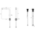 Abey Poco Square Pull Out Kitchen Mixer Tap Gunmetal 8K1-GM-LF image NaN