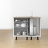 Bosch Series 8 Accentline 80cm Downdraft Ventilation Rangehood Clear Glass DDW88MM66 image NaN