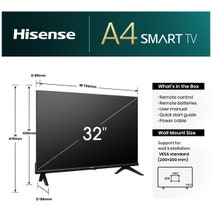 Hisense 32 Inch A4N Smart LED TV 32A4NAU hero image