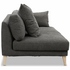 Kalona KYOTO Left Facing Extended Chaise Sofa Pewter WS-205-LCS-VILA-27 image NaN