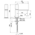 Fantini Milano Basin Mixer Tap - Brushed Stainless Steel 31933004WFZ image NaN