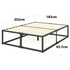 Zinus King 45cm Joseph Bed Frame Metal Bed Platform Base Black AU-MBBF-18K image NaN