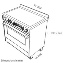 Fisher & Paykel 90cm Series 9 Classic Dual Fuel Freestanding Oven White OR90SCG6W1 hero image