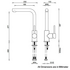 Gareth Ashton 3K2 Lucia Sidelever Mixer Tap image NaN