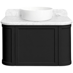 Turner Hastings Evara 75x53 Wall Hung Vanity with Real Marble Top To Suit Above Counter Basin Volcanic Ash NTH EV754-VA-NTH hero image