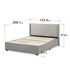 Zinus Maddon Queen Upholstered Gas Lift Storage Bed Frame Light Grey AU-FPPST1-12Q image NaN