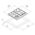 Blanco CG604WXFFP 60cm Natural Gas Cooktop image NaN