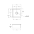 Turner Hastings Cuisine 46 Single Bowl Inset and Undermount Sink Matte Black CU46FS-MB image NaN