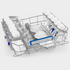 Smeg 60cm Semi Integrated Stainless Steel Dishwasher DWAI6234X4 image NaN