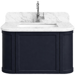 Turner Hastings Evara 75x53 Wall Hung Vanity with Real Marble Top and Ceramic Undercounter Basin Aegean Blue NTH EV752-AB-NTH hero image