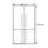 Sharp SJF624STSL 624L 4 Door Fridge image NaN