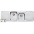 Oliveri Petite 1 and 3/4 Bowl Topmount Sink with Double Drainer  PE341-3TH  image NaN