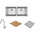 Abey LG200T2 Lago Double Bowl Sink Pack image NaN