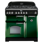 Falcon 90cm Classic Deluxe Freestanding Dual Fuel Oven/Stove Racing Green and Chrome CDL90DFRG-CH hero image