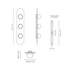 CTO Lighting Modulo Triple Wall Light - Bronze MODWA3BZSKMO image NaN