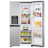 LG 635L Side by Side Fridge with Ice & Water Dispenser Stainless Steel GS-L600PL image NaN