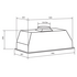 Glem 85cm 800 Series Under Cupboard Stainless Steel Rangehood CK85UCF  image NaN