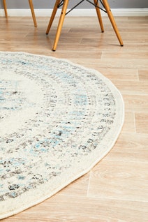 Rug Culture Century Small Multi-coloured Rug 150X150CM - CEN-922-WHT-150X150 hero image