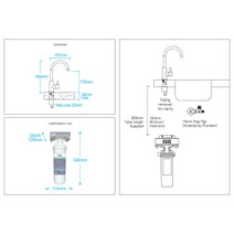 Billi Home FT Still Filtered Water with Round Slimline Dispenser Gloss Black 911000RGB hero image