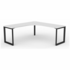 OLG Anvil 90 Degree Right Hand Workstation White 600mm Black Legs OG_ANB9W18186_W_RH image NaN