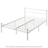 Zinus Double Metal Bed Frame White AU-QLPBHF-12D image NaN