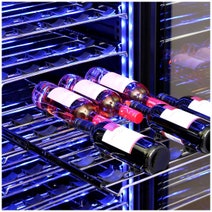 Schmick Upright Dual Zone Glass Door Wine Refrigerator Stainless Steel BD425D hero image