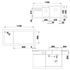 Blanco Bowl and 3/4 Inset Sink with Right Hand Drainer Black NAYA8SBK5 image NaN