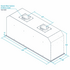 Whispair 156cm Toronto Mega Deep Under Cupboard Rangehood with External Remote Twin Pro Motor X3T16S5.2EP image NaN