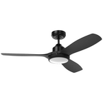 Mercator Raptor S 122cm DC Ceiling Fan with LED Light and Remote control Black FC978123BK hero image