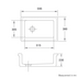 Shaws LB0400010 Laboratory Type 3 Single Bowl Handcrafted Fireclay Sink image NaN
