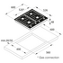 ASKO 60cm Natural Gas Cooktop with Super Flex Wok Burner Black Matte HG1666AD image NaN